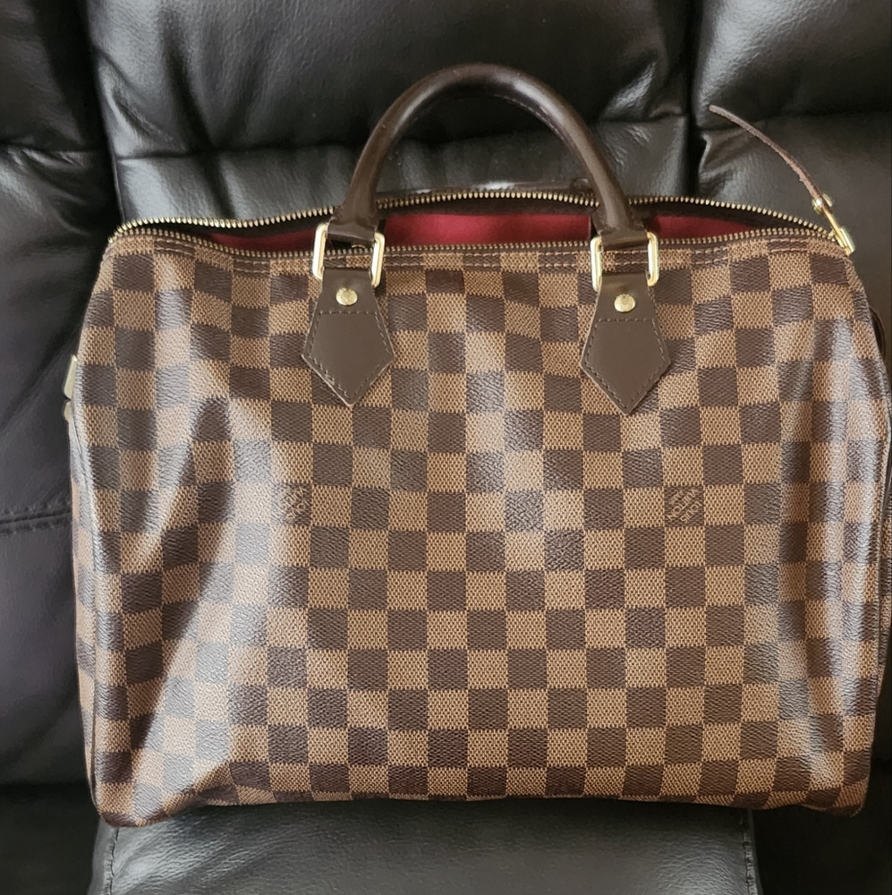 Authentic Speedy 35 Damier Ebene Bag